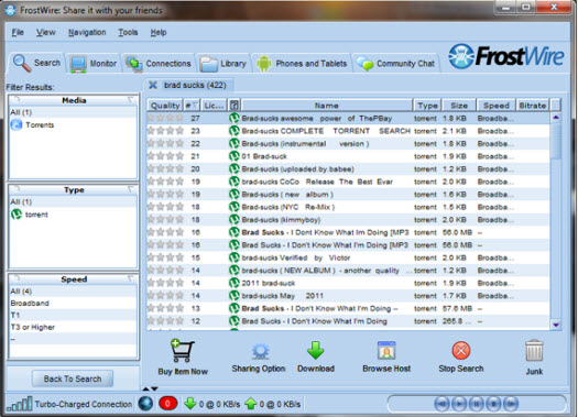 old versions of frostwire